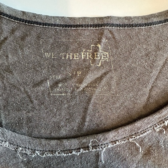 Free People We The Free Frayed Edges Crop Top - Picture 5 of 5
